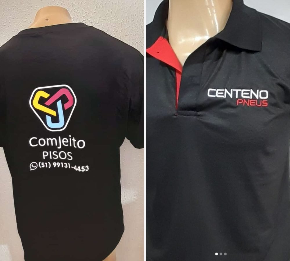 Peças personalizadas finalizadas pela Uniforte